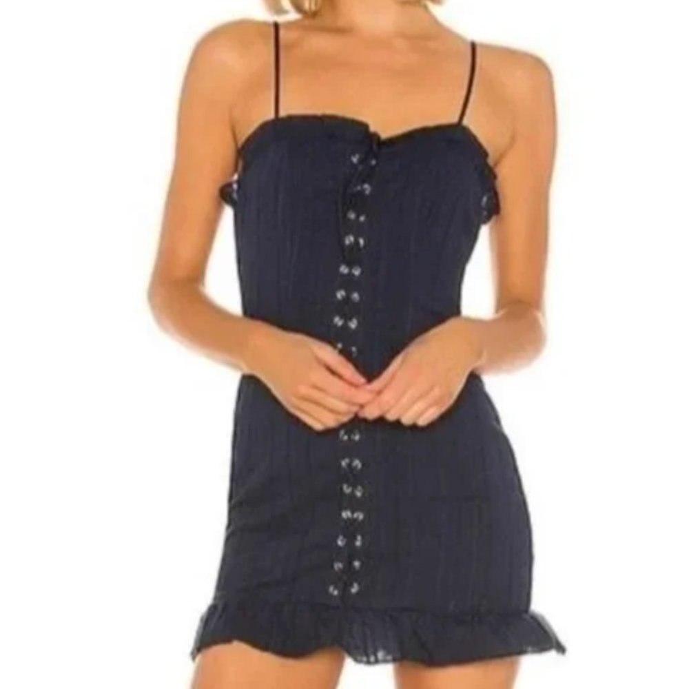 Revolve Chloe Lace Up Dress